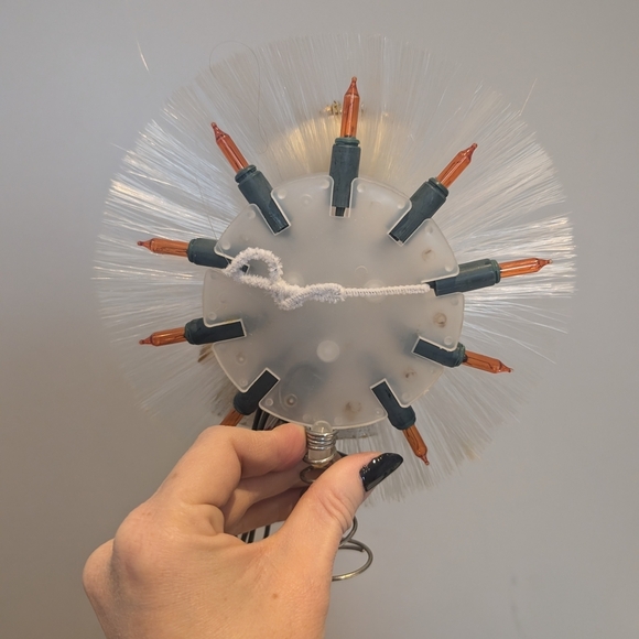 Gold and White Angel Tree Topper - Picture 5 of 9